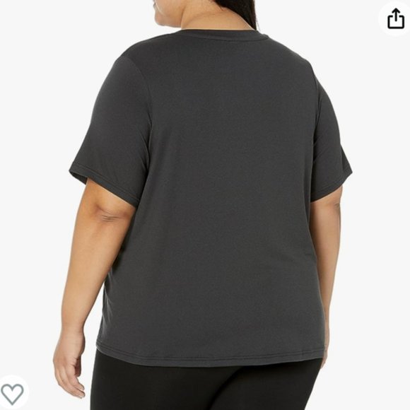 Adidas Black Aeroready training workout minimal tee 1X - Picture 2 of 11